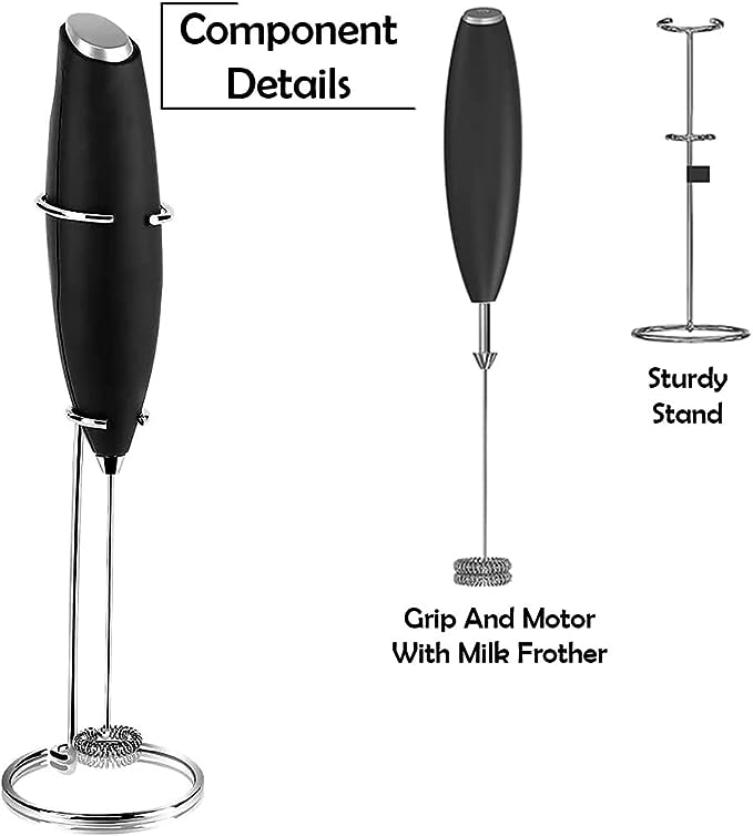 Milk Frother with Stand, Coffee - WonderDeals